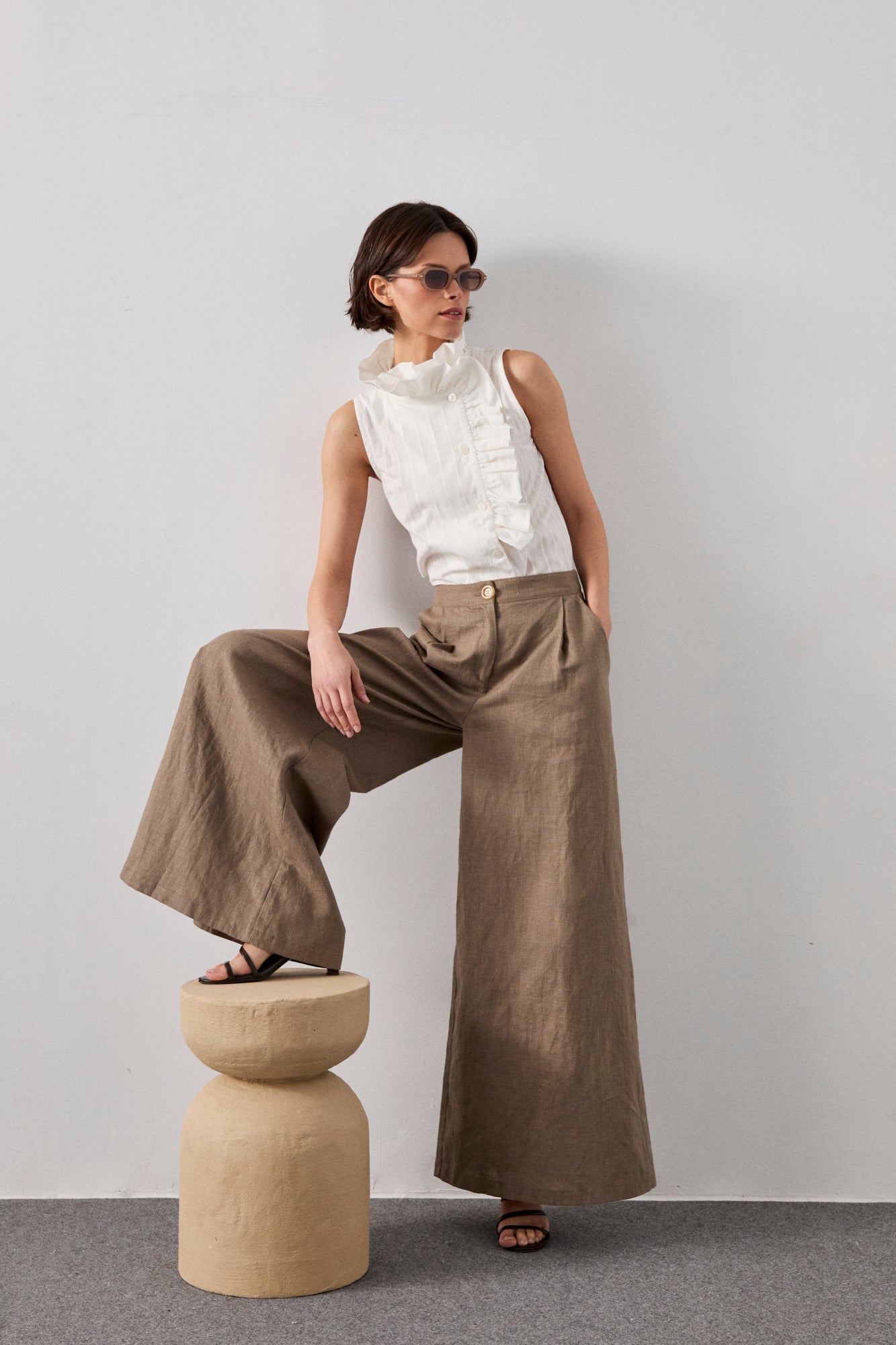 Camisa Volante Blanca