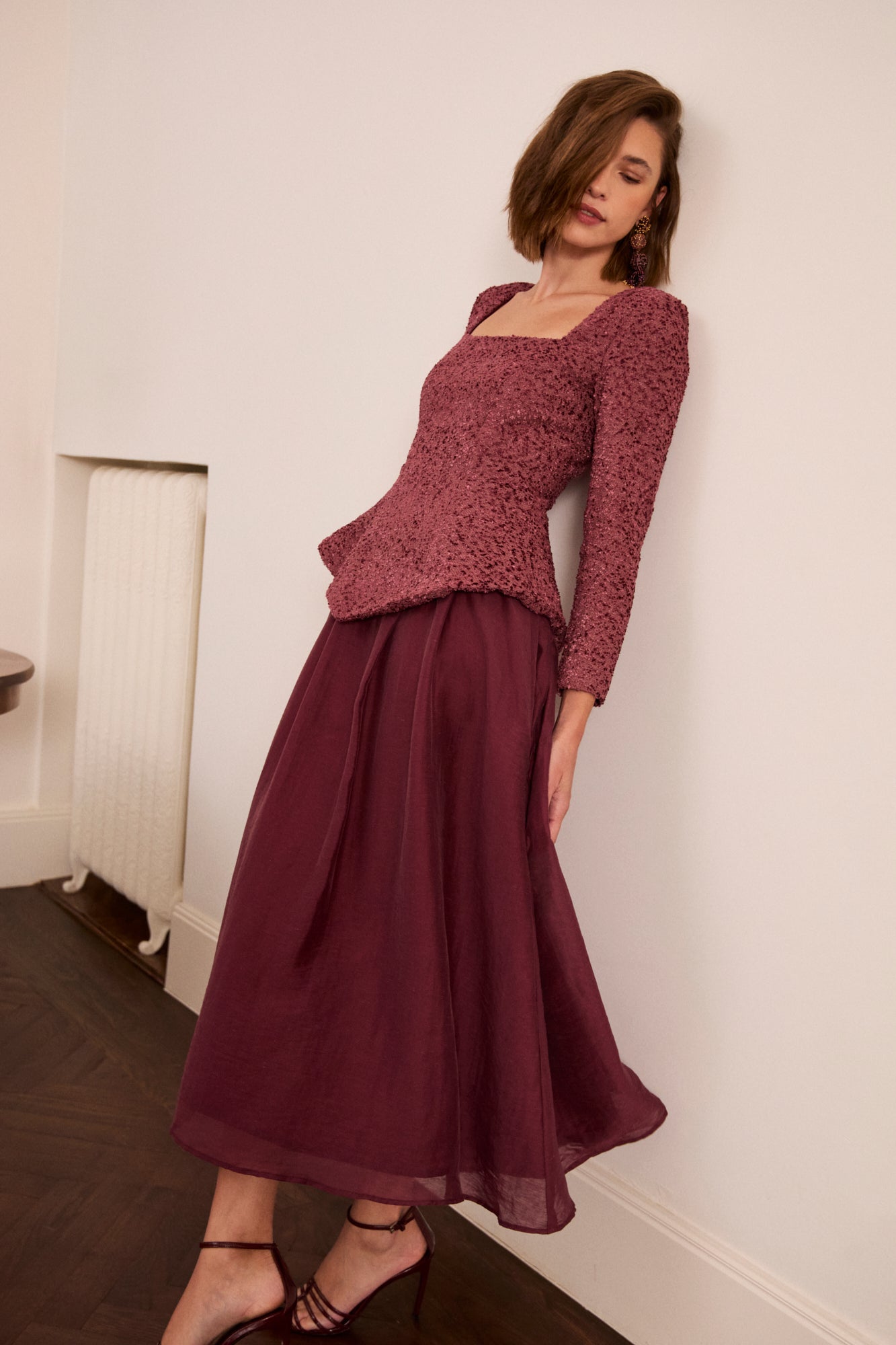 Vestido Leire cereza
