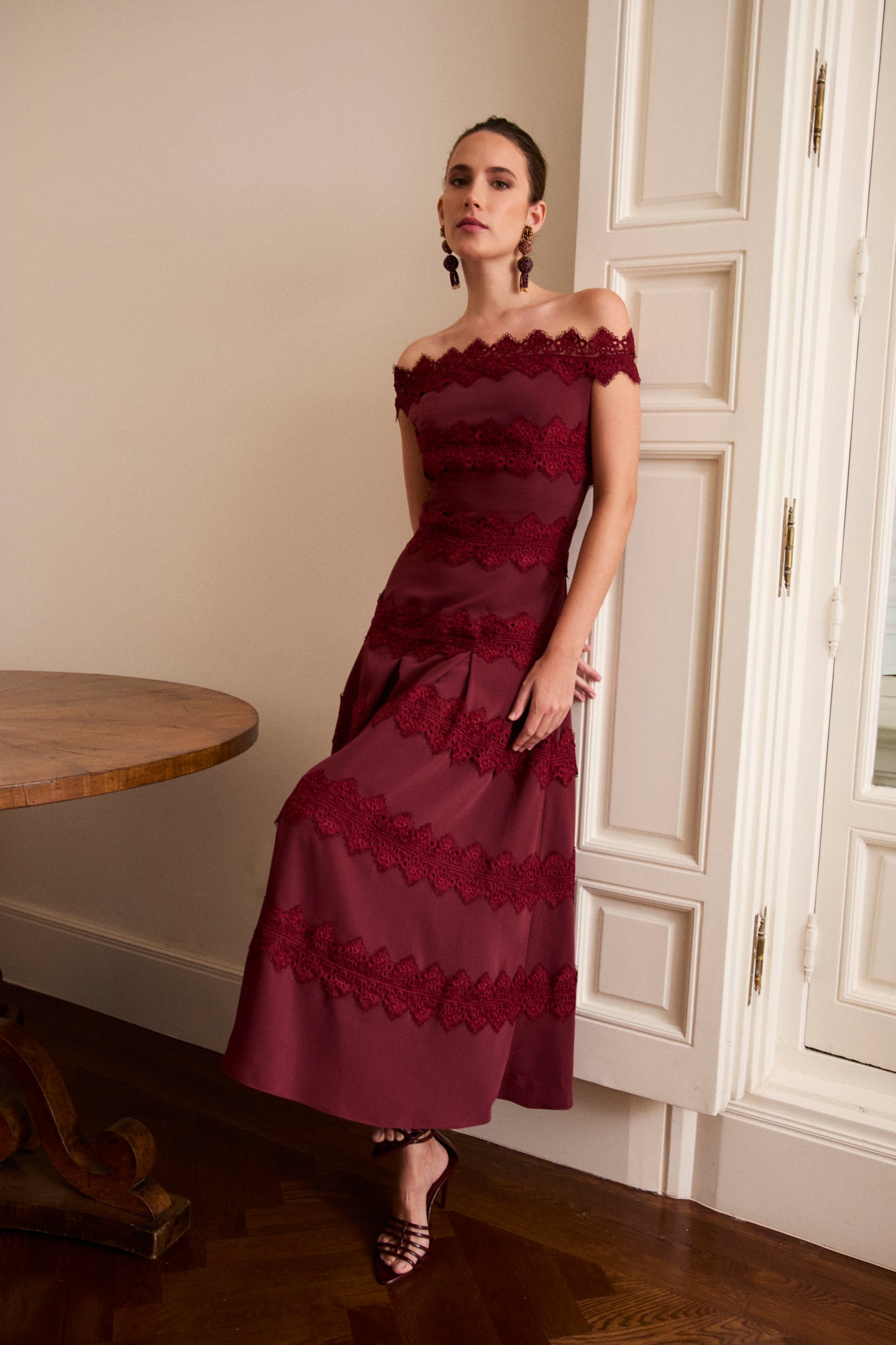 Vestido Priscila Burdeos