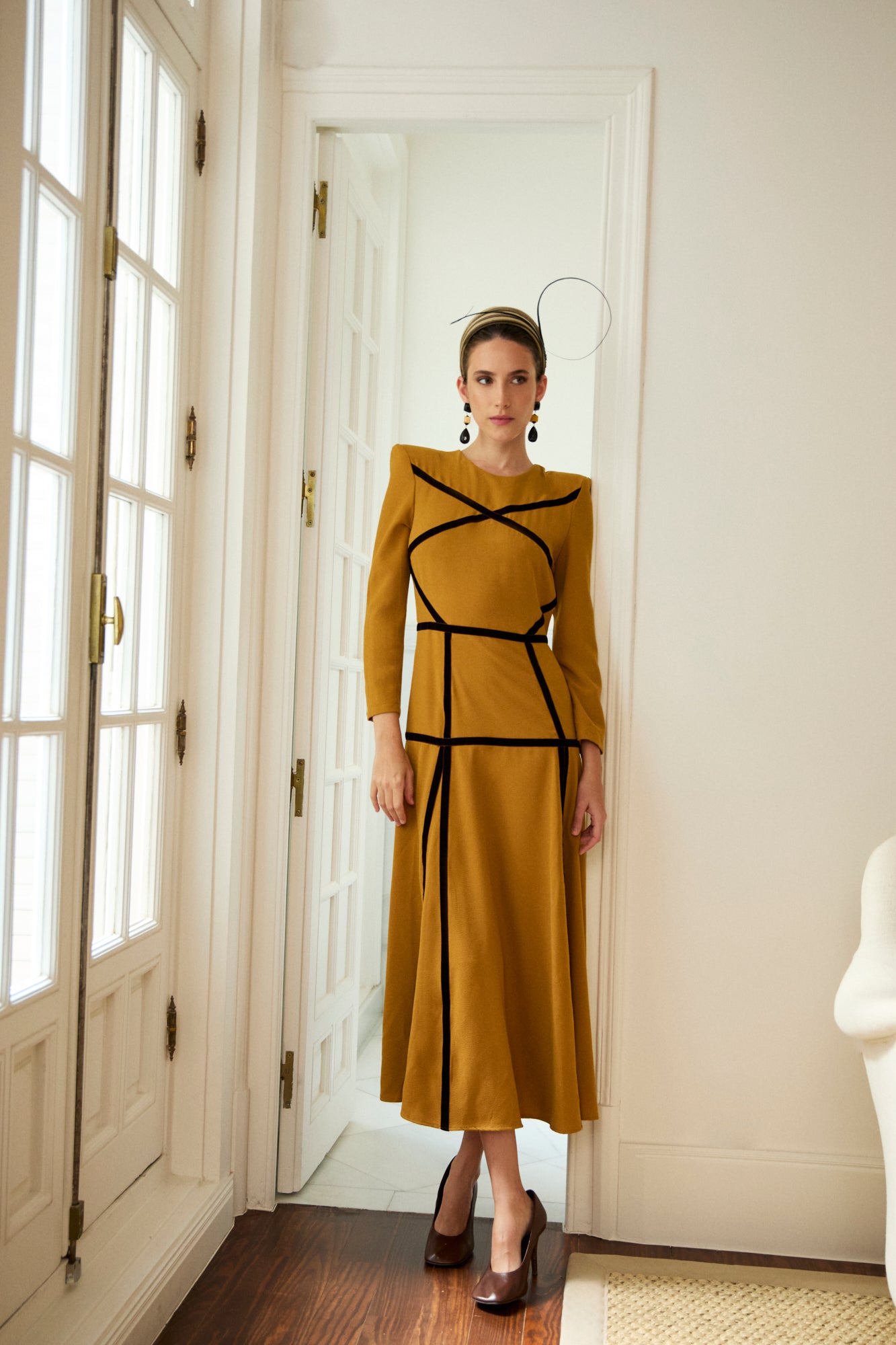 Vestido Ruana Mostaza