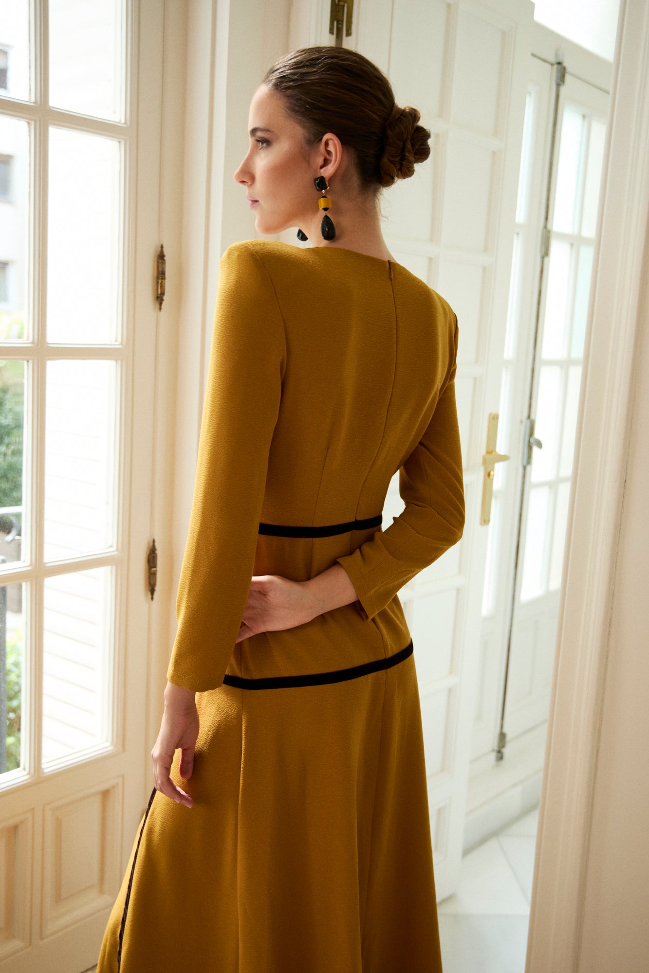 Vestido Ruana Mostaza