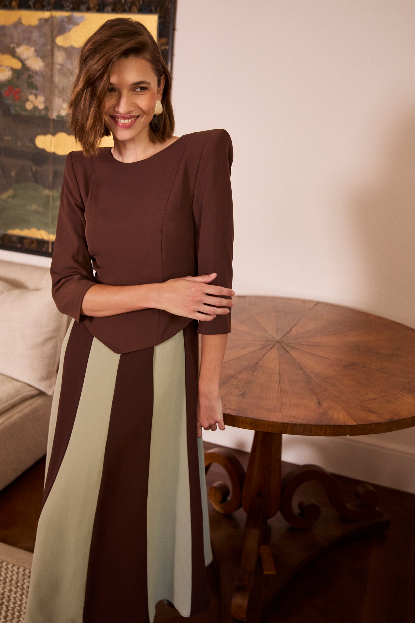 Vestido Julieta Marrón