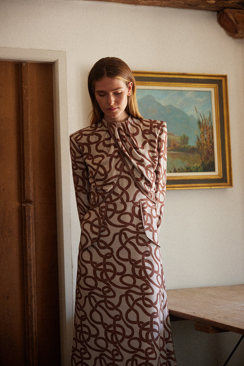 Natalia Printed Dress