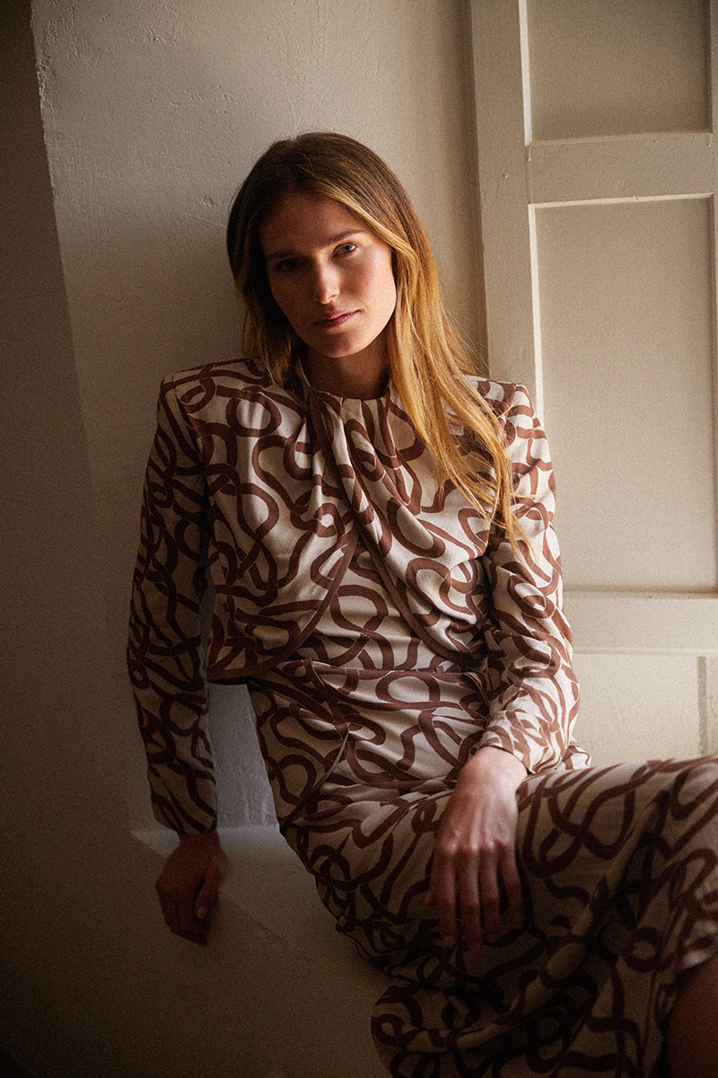 Natalia Printed Dress