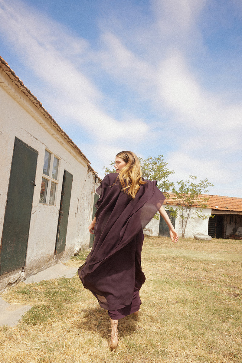 Carlota Aubergine Dress