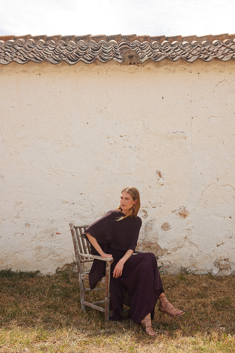 Carlota Aubergine Dress