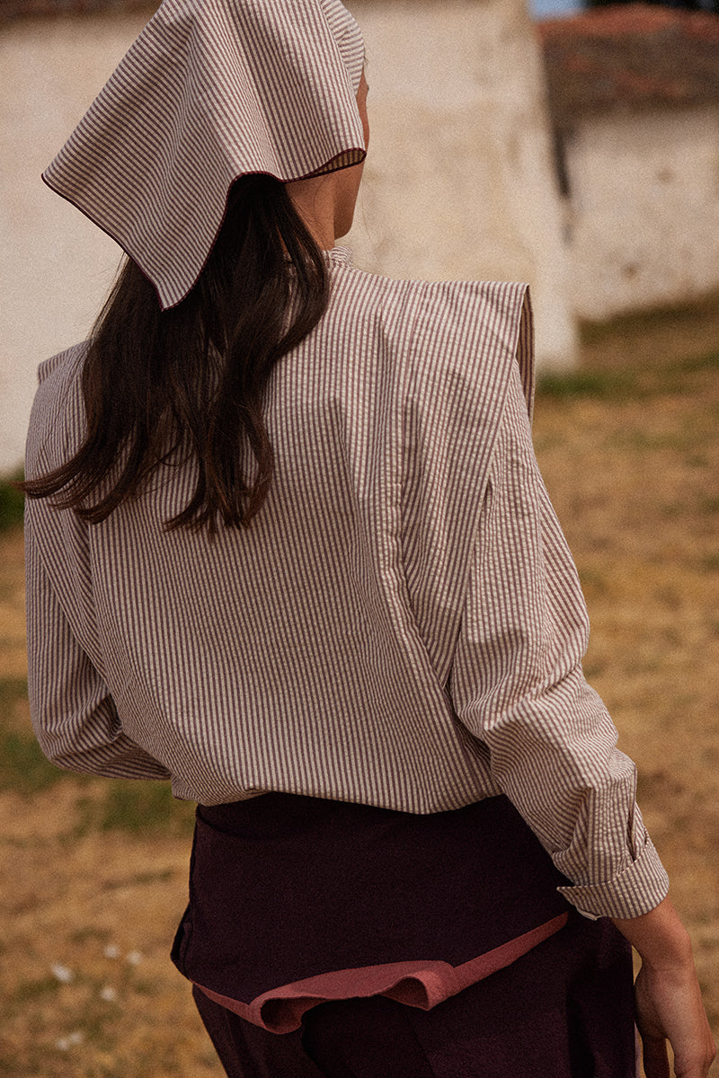 Burgundy Bandana Shirt
