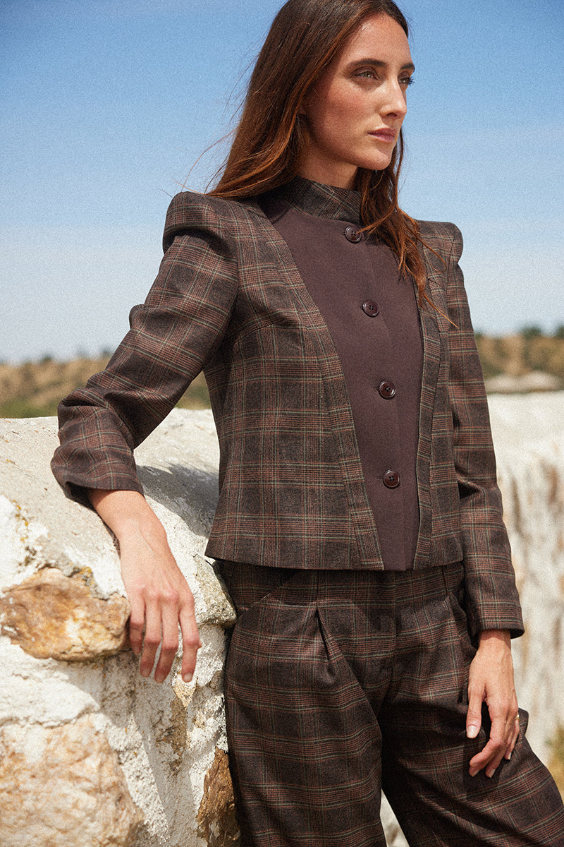 Chaqueta-cuello-Mao-mujer 2