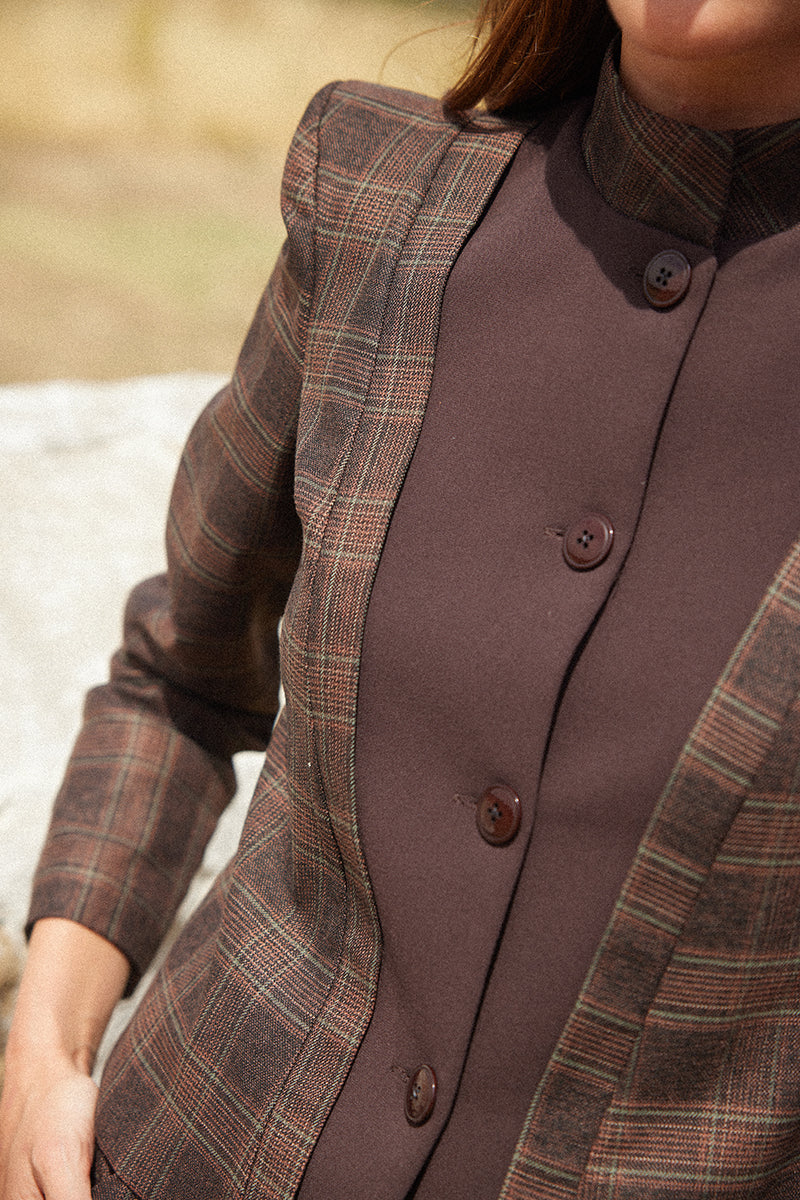 Chaqueta-cuello-Mao-mujer 3