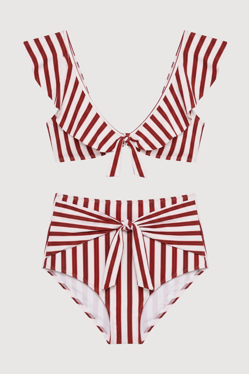 Bikini Rayas Fresa