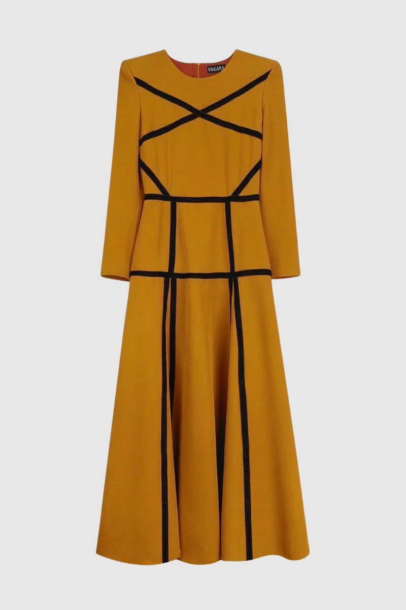 Vestido Ruana Mostaza