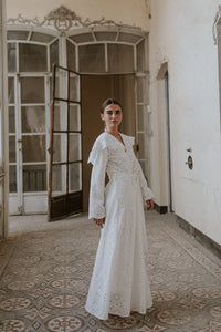 Bata Brocados blanca