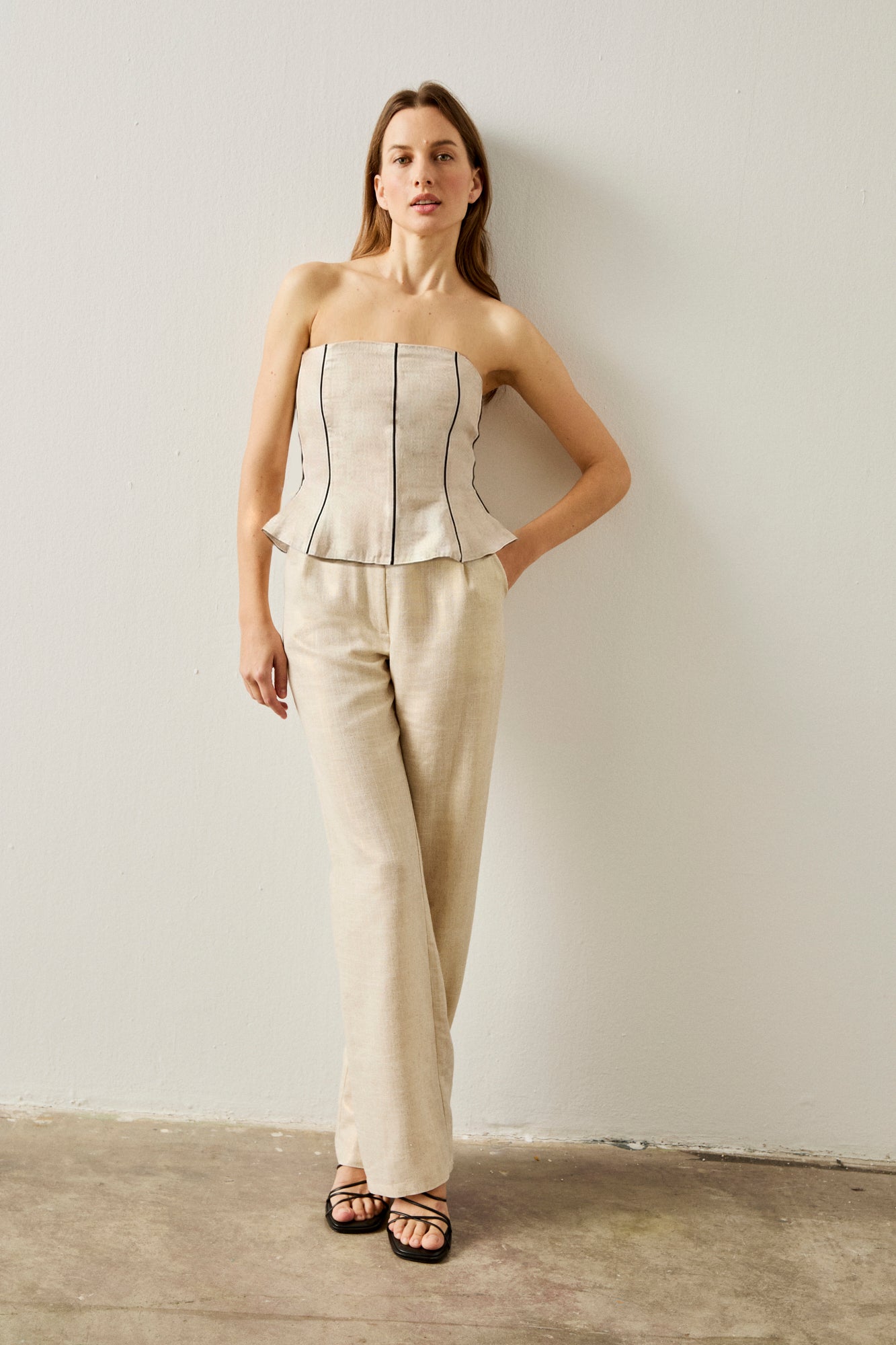 Pantalón Miren Crema