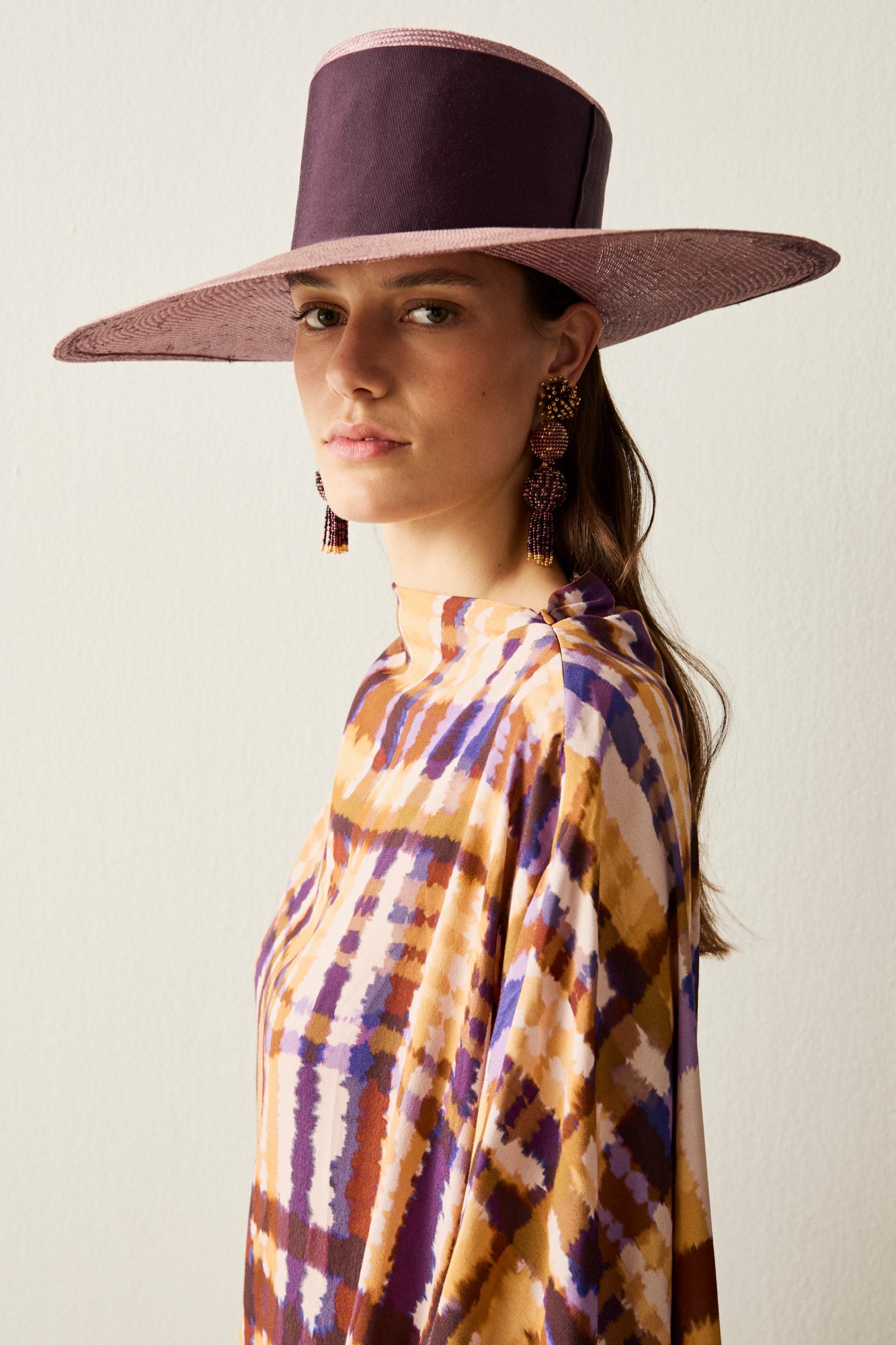 Blusón largo asimétrico estampado