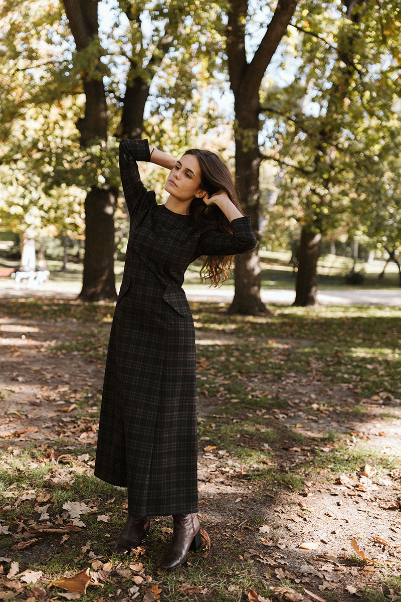 Babisa Plaid Dress