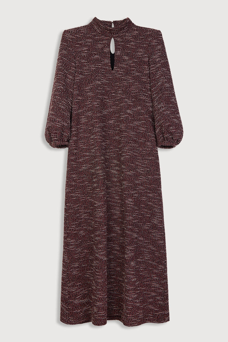 Burgundy Boneta dress