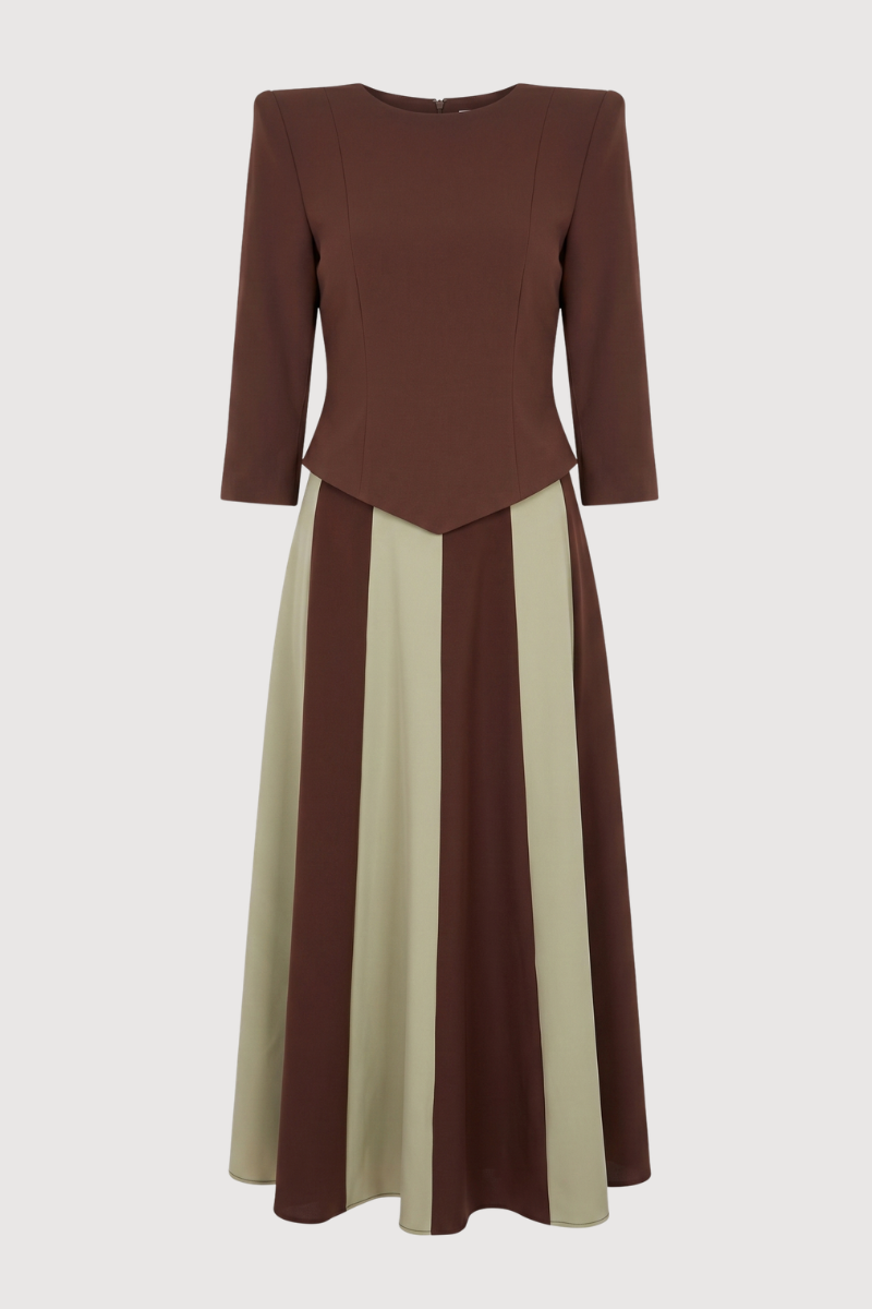 Vestido Julieta Marrón