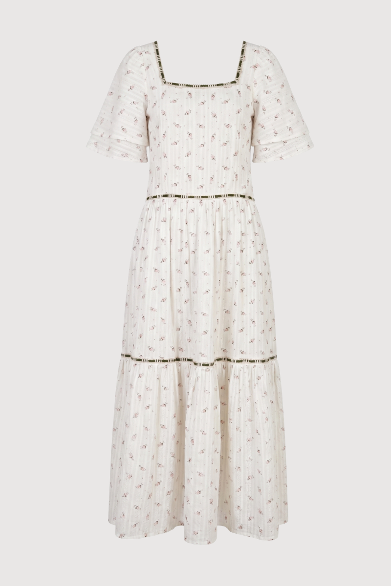 Pink floral print nightgown