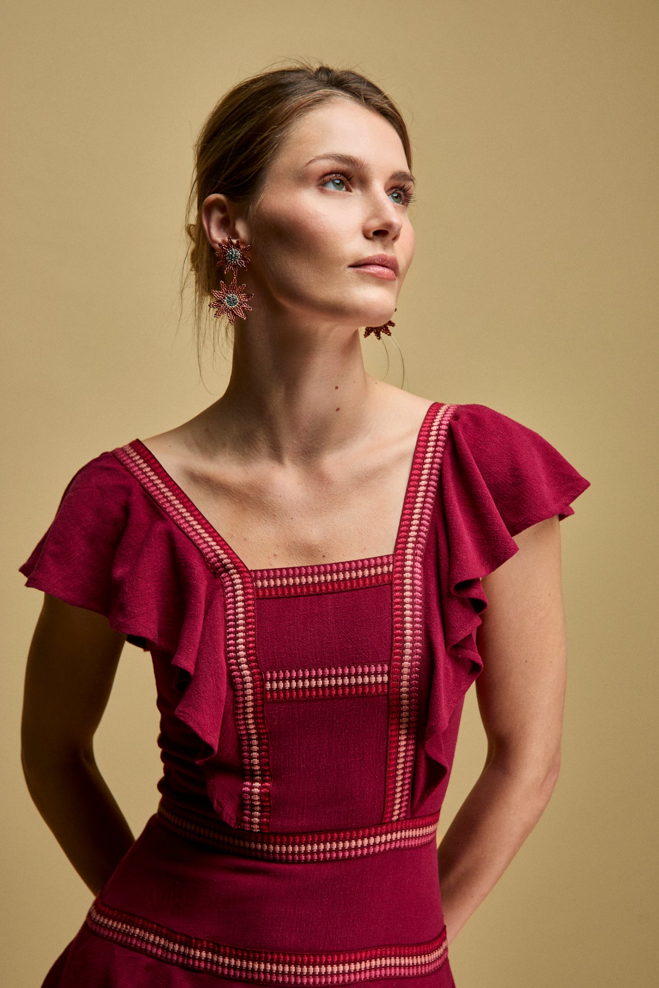 Vestido April Fresa