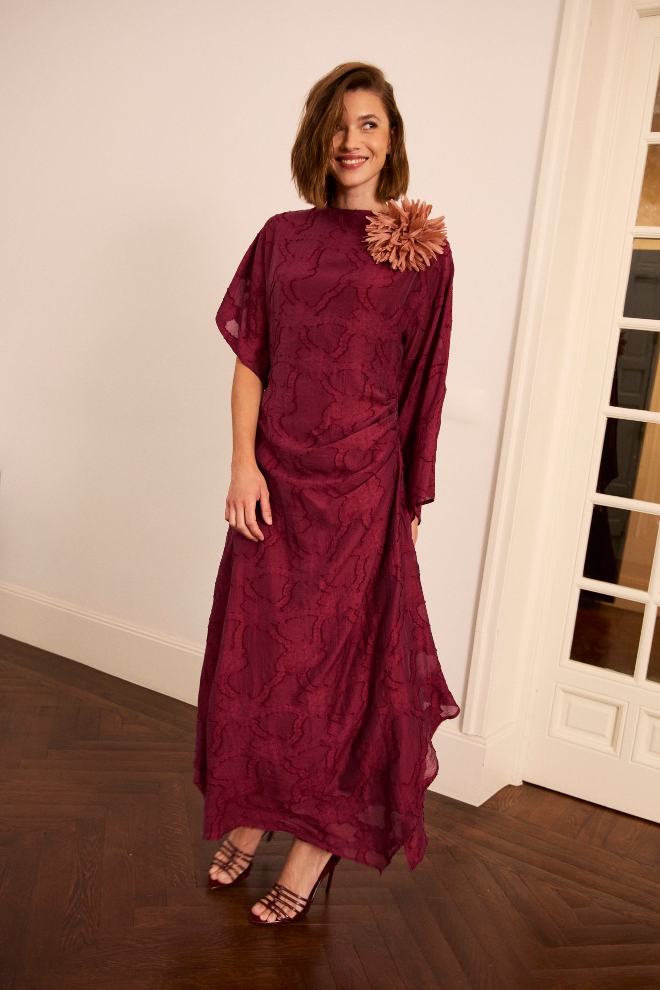 Vestido Fabrizia Guinda