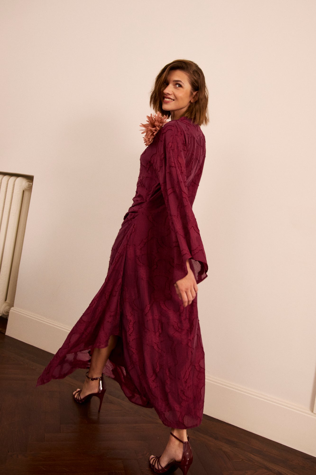 Vestido Fabrizia Guinda