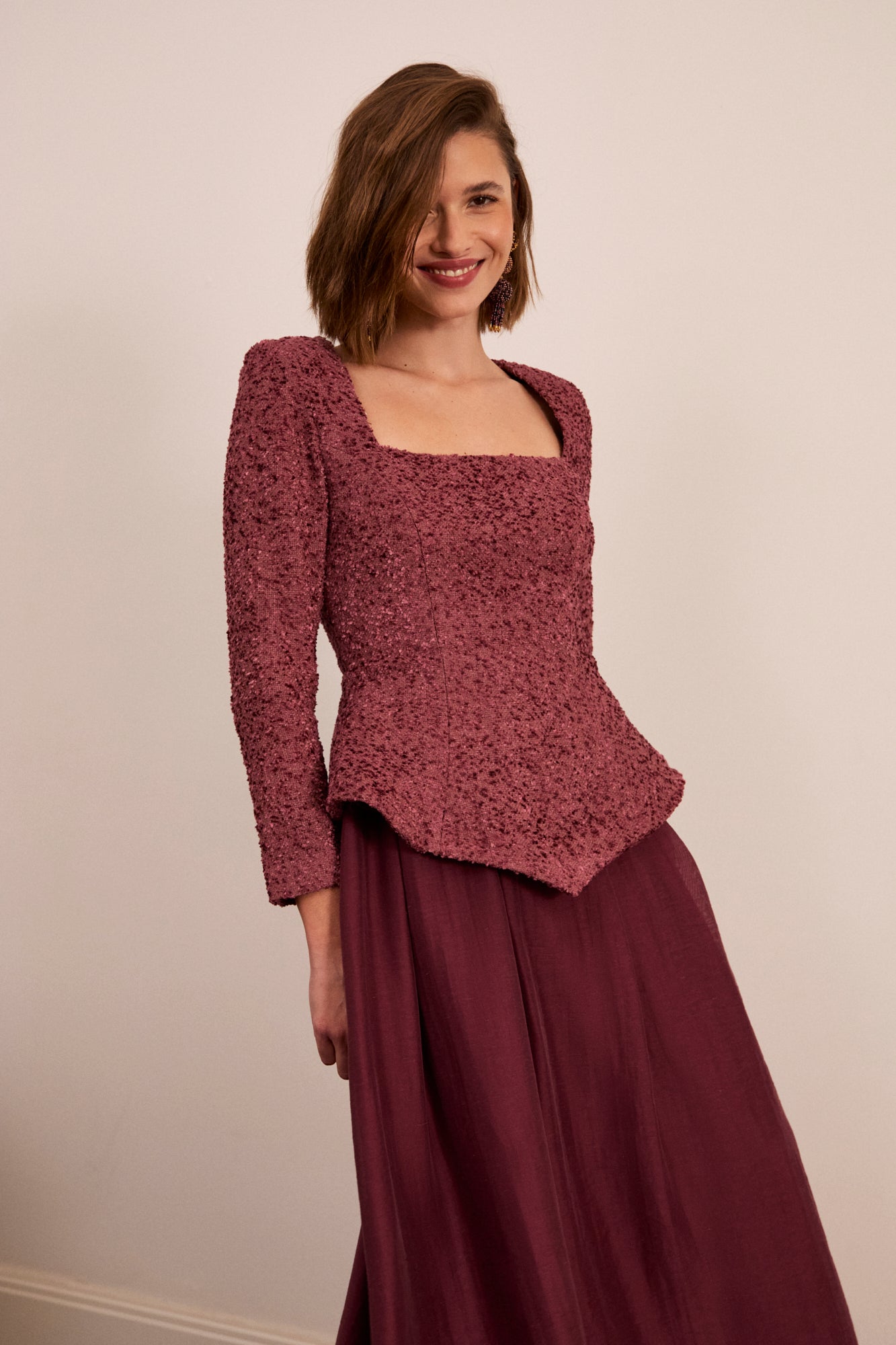 Vestido Leire cereza