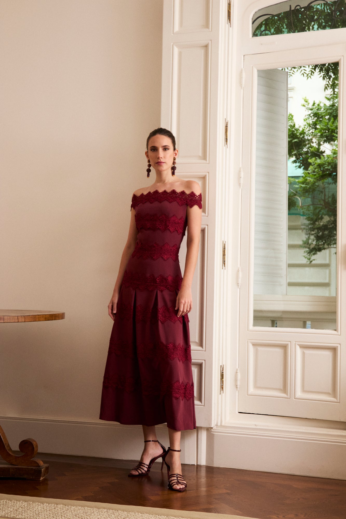 Vestido Priscila Burdeos