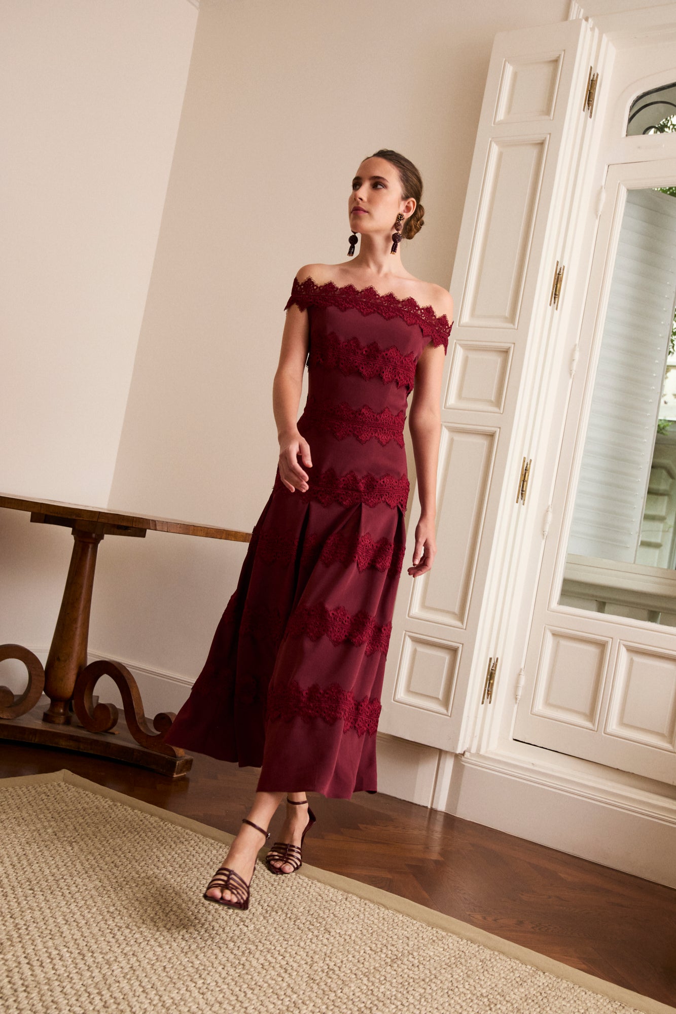 Vestido Priscila Burdeos