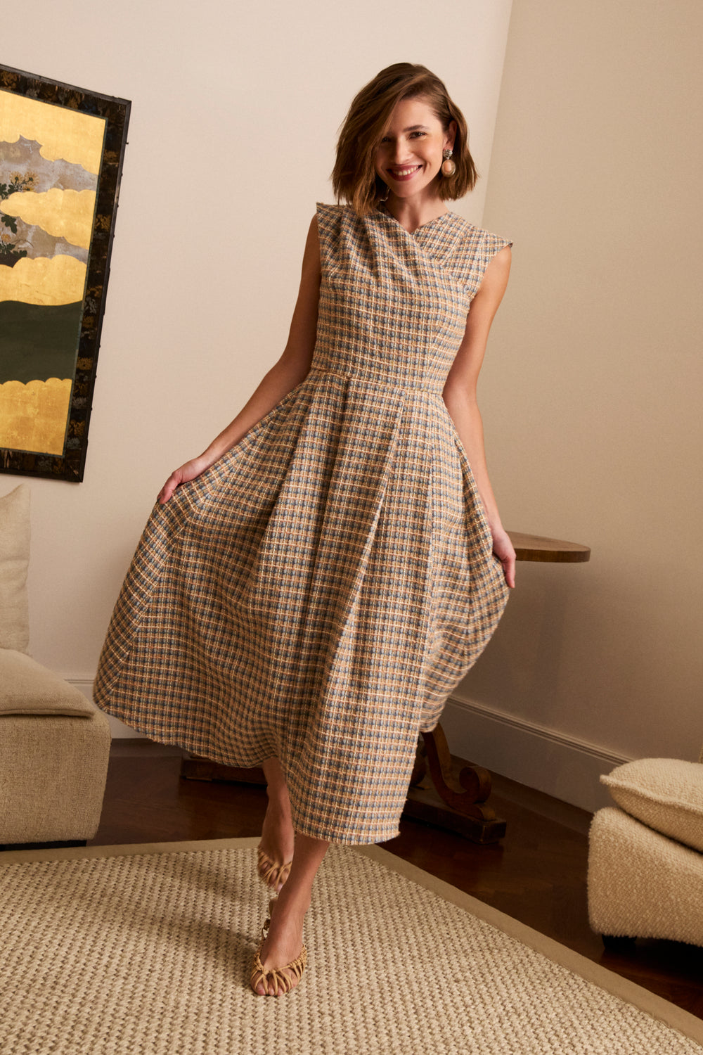 Vestido Loreto para madrina de boda en invierno