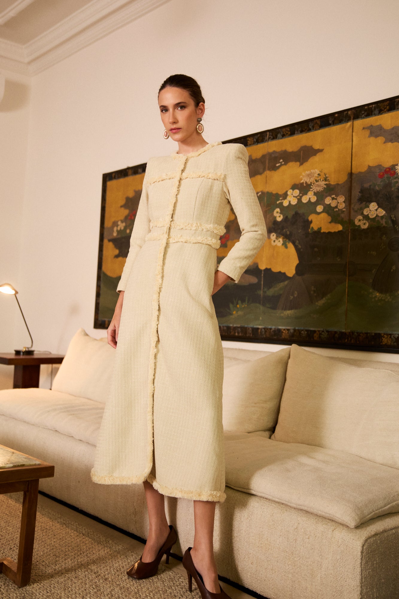 Vestido Malena Crema