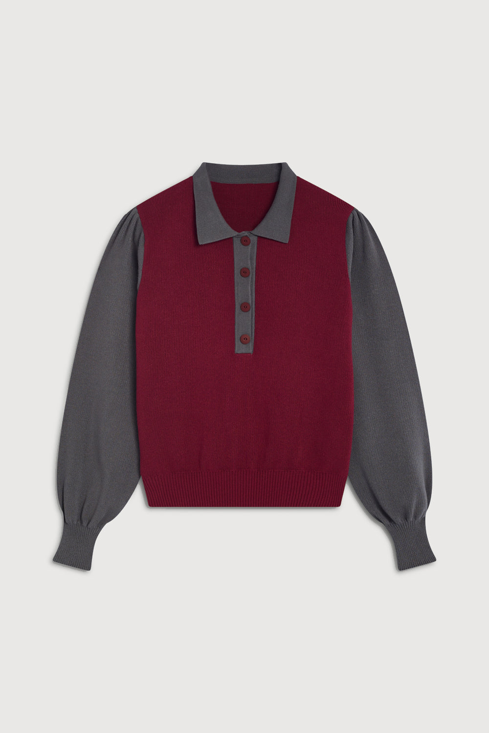 Jersey Polo Burdeos