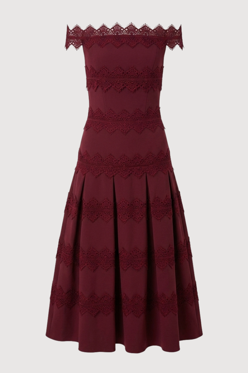 Vestido Priscila Burdeos