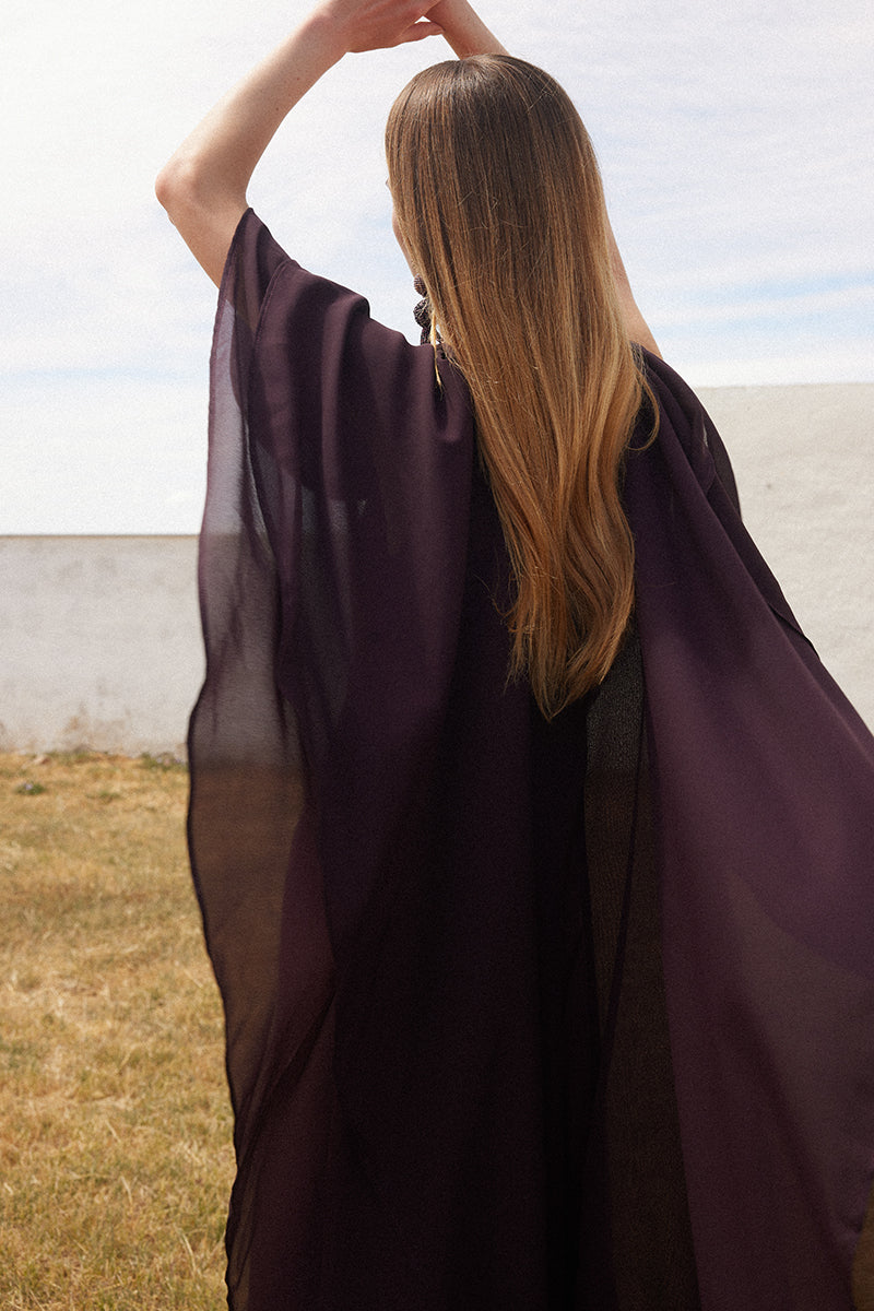 Carlota Aubergine Dress