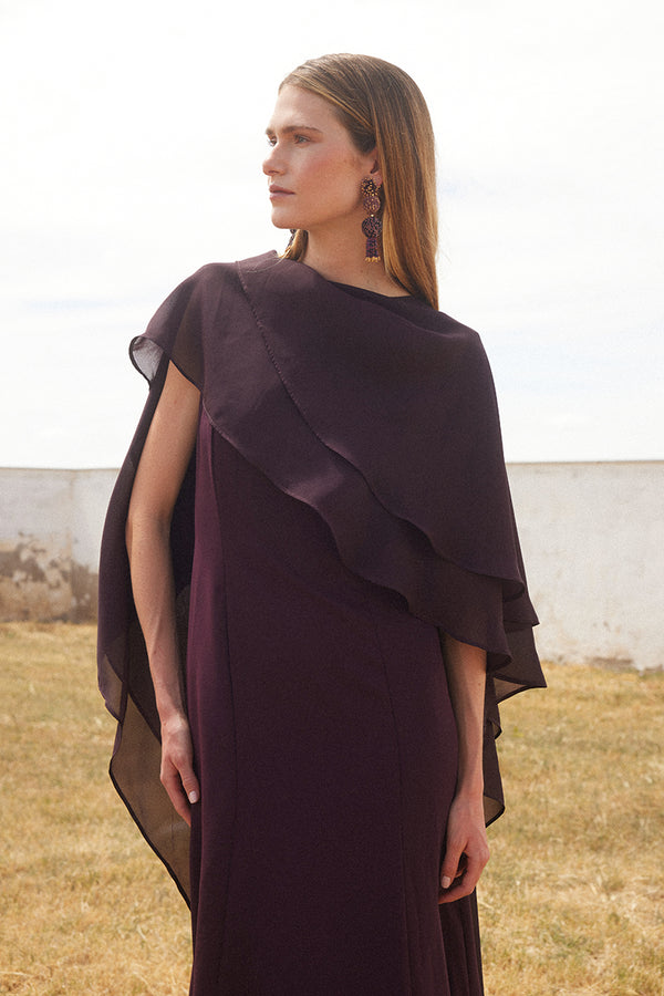 Vestido Carlota Berenjena