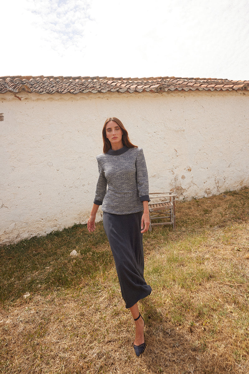 Vestido Leonor Marino