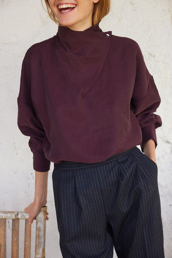Blusa Marlena Berenjena