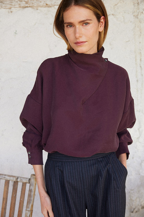 Blusa Marlena Berenjena