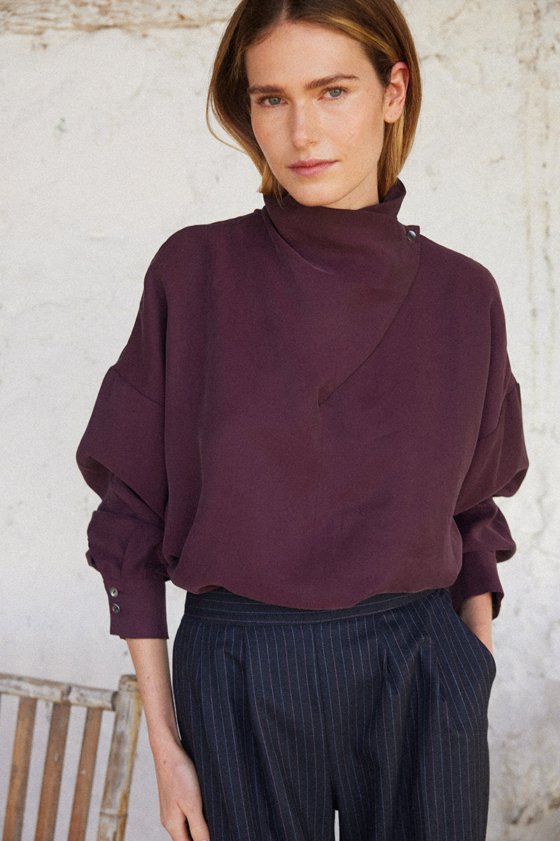 Blusa Marlena Berenjena