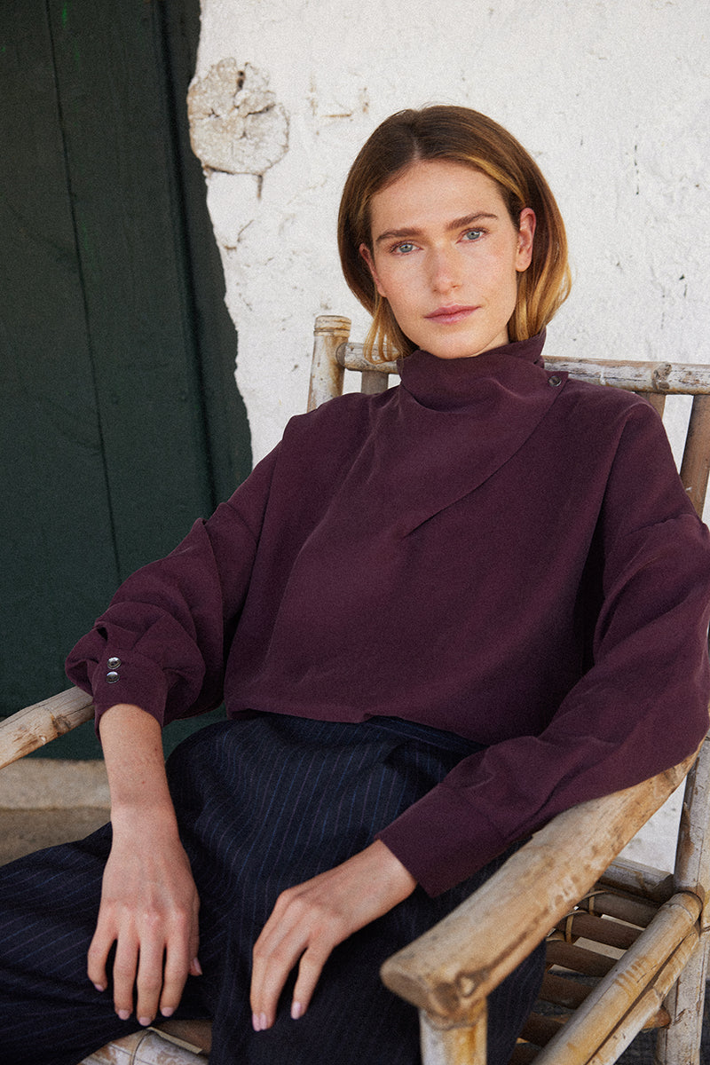 Blusa Marlena Berenjena