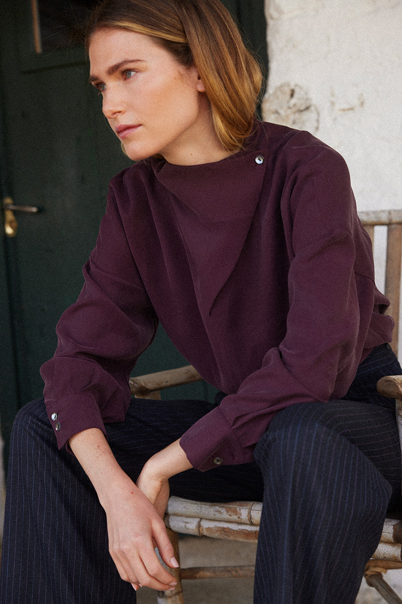 Blusa Marlena Berenjena