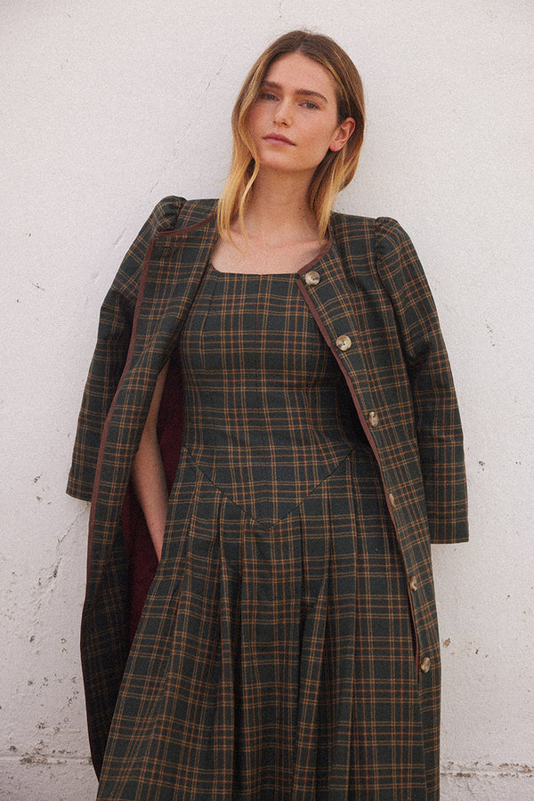 Vestido Martha cuadros - PREVENTA
