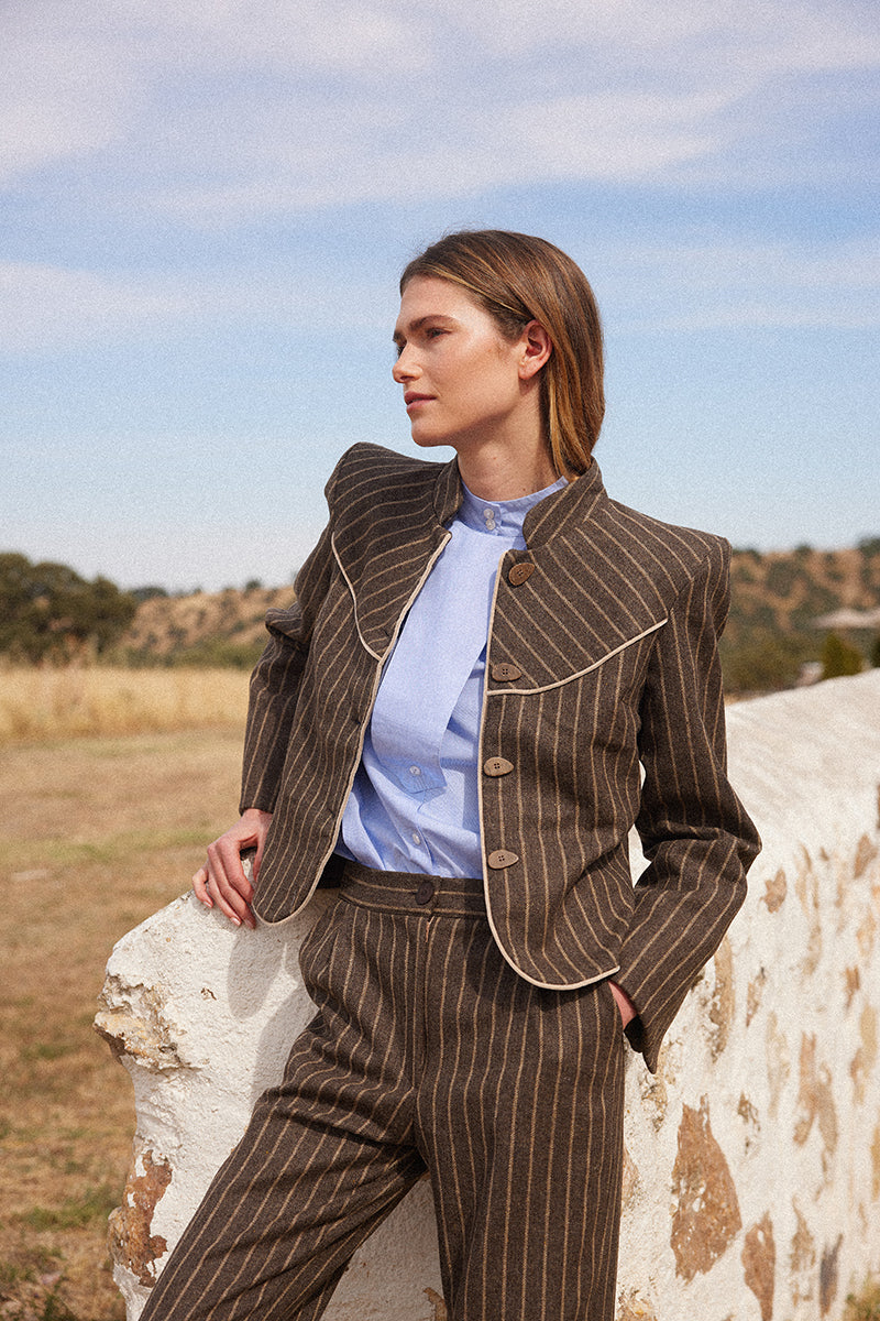 Chaqueta Margaret Marrón