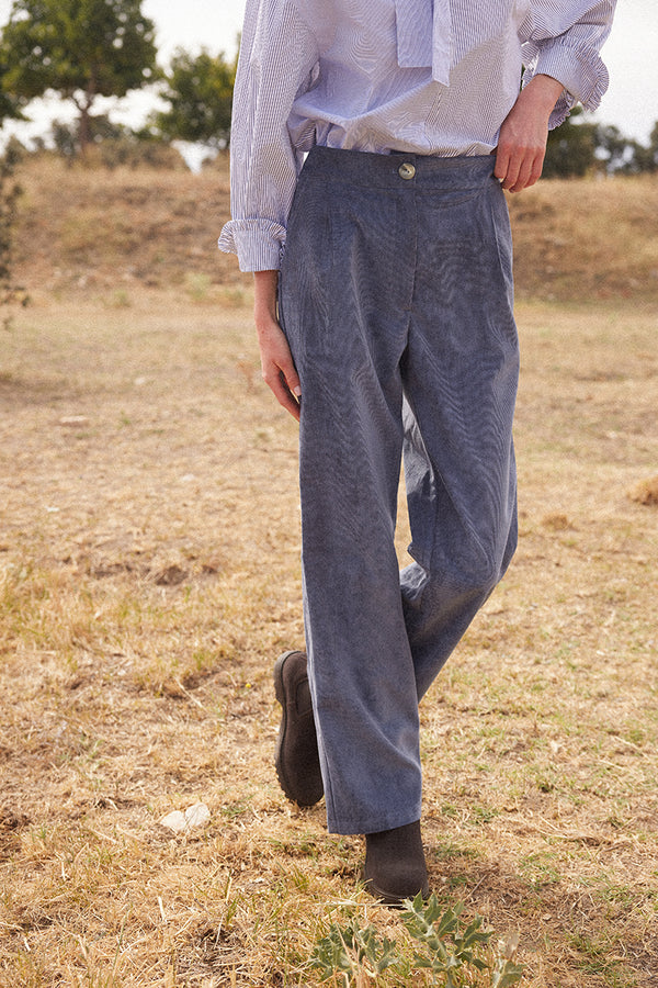 Pantalón Betto Pana Azul