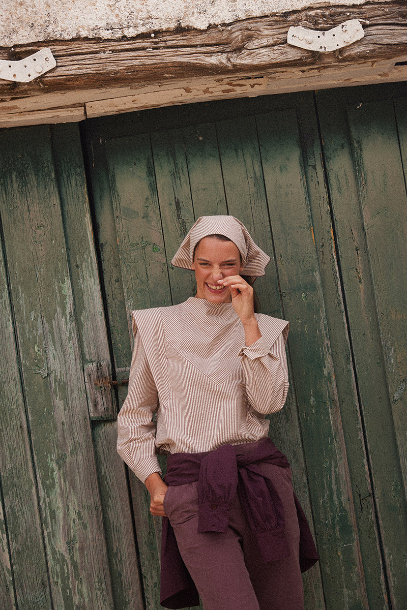 Camisa Bandana burdeos