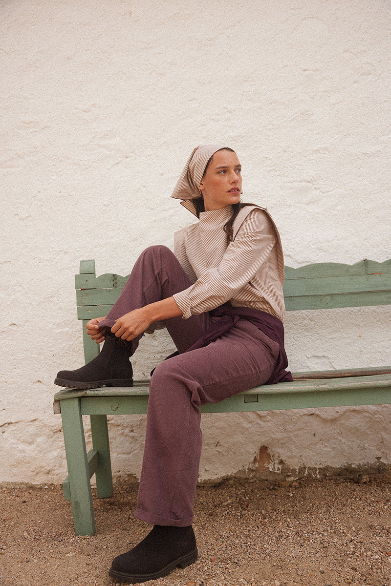 Camisa Bandana burdeos