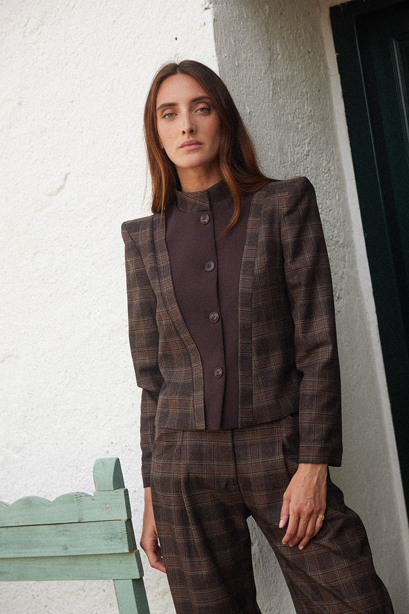 Chaqueta vega Berenjena