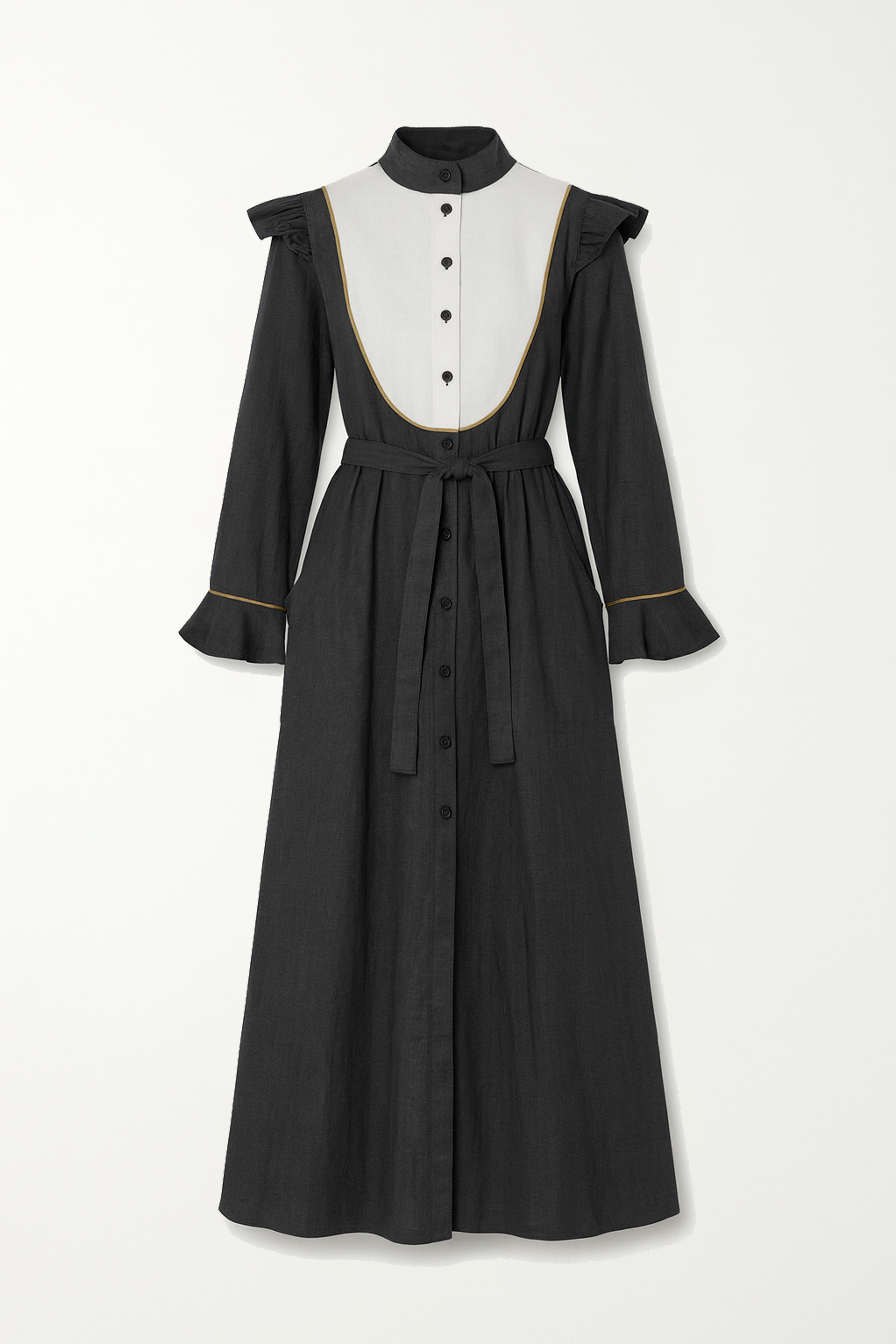 Two-tone blue lab coat