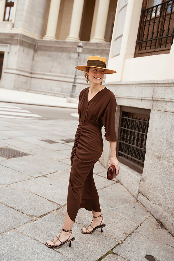 Vestido Diana Marrón