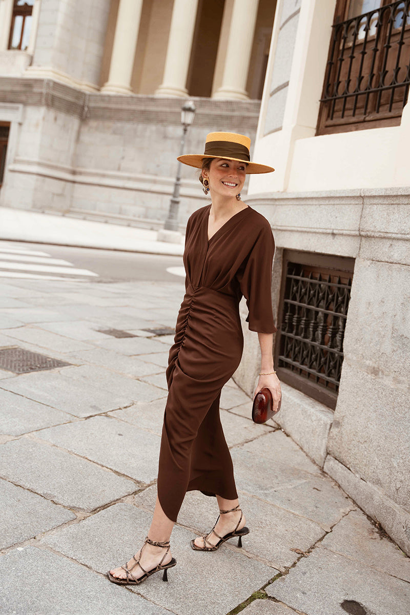 Vestido Diana Marrón