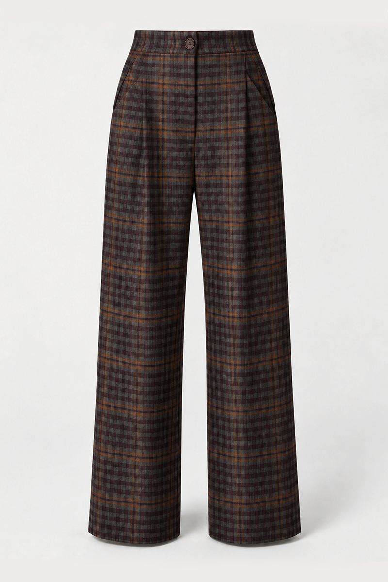 Vega Plaid Trousers
